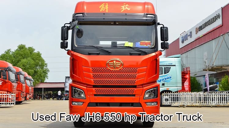 Faw JH6 550 hp Used Tractor Truck 6x4 AMT to Tanzania