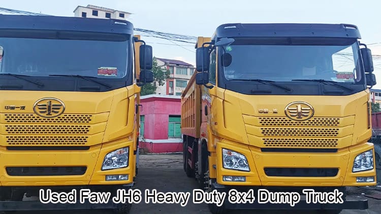 Used Faw JH6 Heavy Duty 8x4 Dump Truck Price in Mali