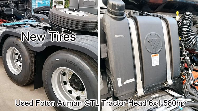 Used Foton Auman GTL Tractor Head 6x4 580hp for Sale in China