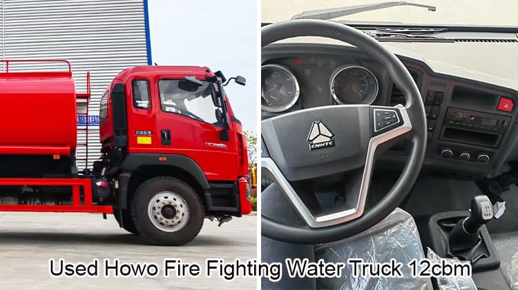 Used Sino Howo Fire Fighting Water Truck 12cbm Price in Rwanda
