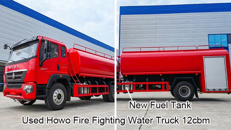 Used Sino Howo Fire Fighting Water Truck 12cbm Price in Rwanda