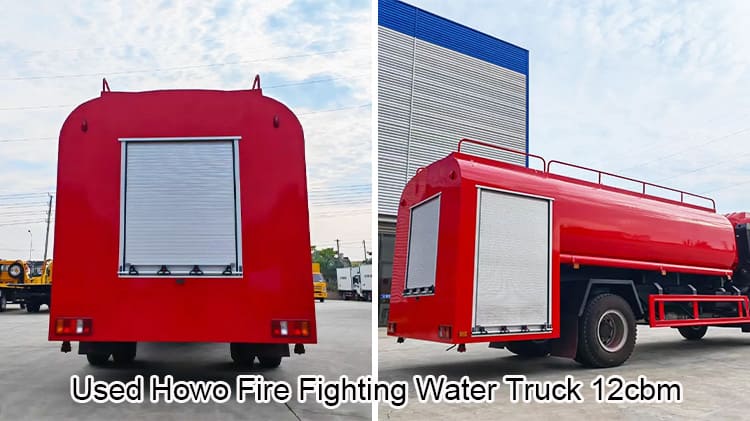 Used Sino Howo Fire Fighting Water Truck 12cbm Price in Rwanda