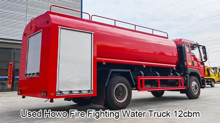 Used Sino Howo Fire Fighting Water Truck 12cbm Price in Rwanda