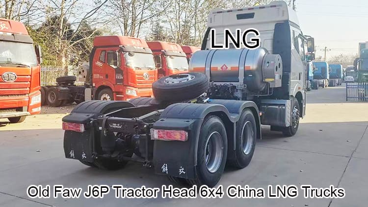 Old Faw J6P Tractor Head 6x4 China LNG Trucks at Low Price
