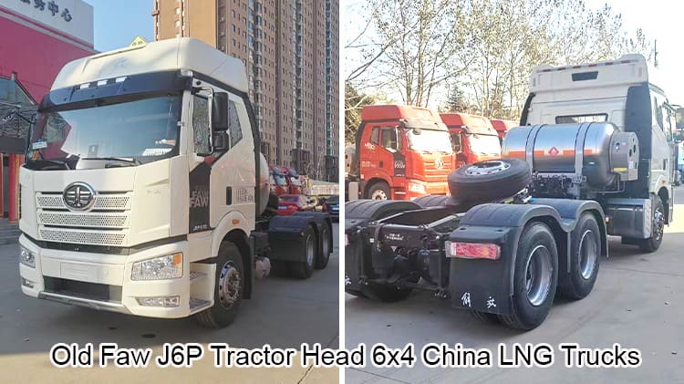 Old Faw J6P Tractor Head 6x4 China LNG Trucks at Low Price