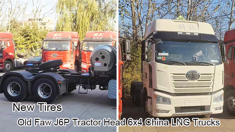Old Faw J6P Tractor Head 6x4 China LNG Trucks at Low Price