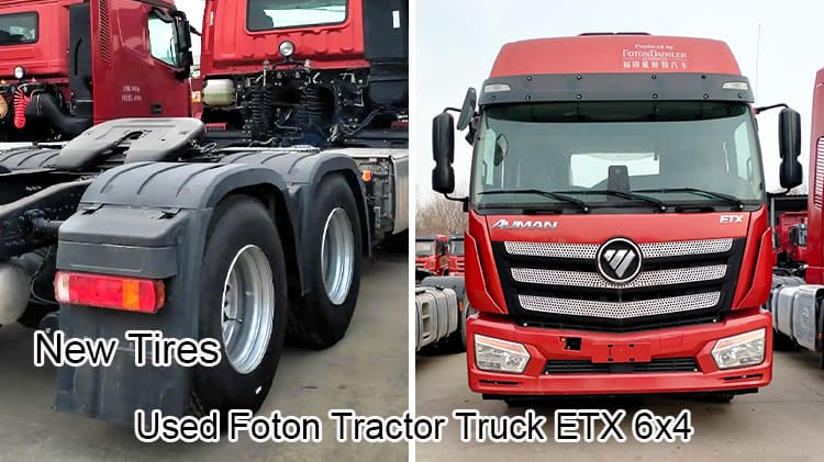 China Tractor Foton Auman ETX Truck Head 6x4 Second Hand