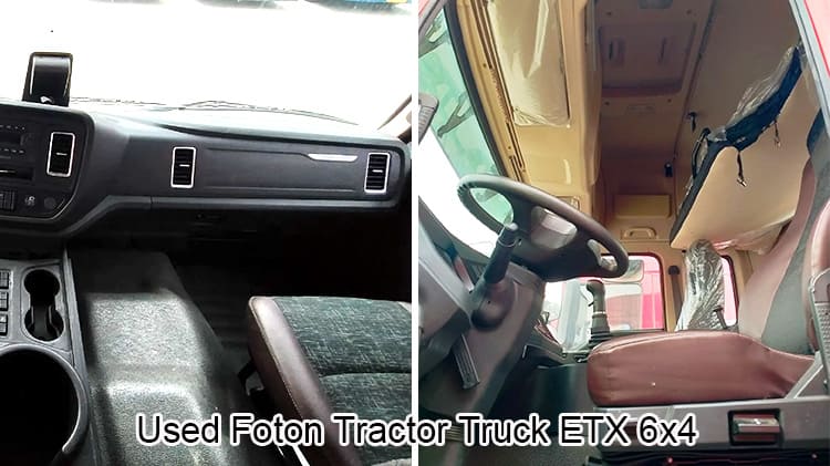 China Tractor Foton Auman ETX Truck Head 6x4 Second Hand