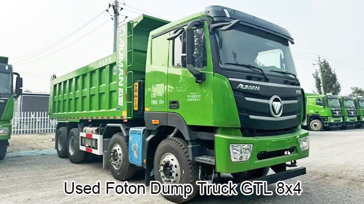 Foton GTL 8x4 Dump Truck Used Lhd Tipper Trucks to Uganda