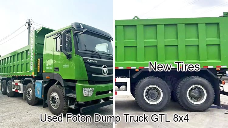 Foton GTL 8x4 Dump Truck Used Lhd Tipper Trucks to Uganda