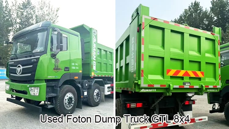 Foton GTL 8x4 Dump Truck Used Lhd Tipper Trucks to Uganda