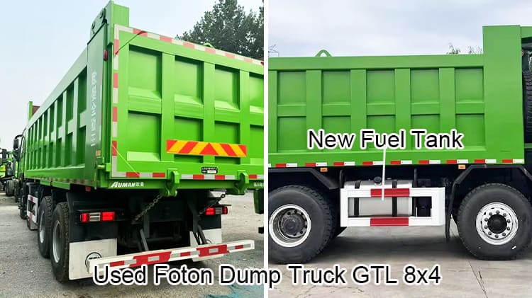 Foton GTL 8x4 Dump Truck Used Lhd Tipper Trucks to Uganda