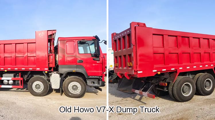Old Howo V7 X Dump Trucks 8x4 460hp 100 Ton for sale