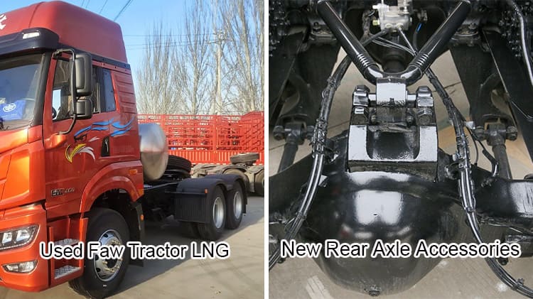 Used Faw 460 LNG Tractor Truck Han VH 10 Wheeler for Sale