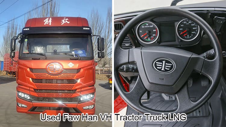 Used Faw 460 LNG Tractor Truck Han VH 10 Wheeler for Sale