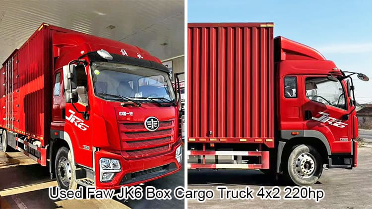 Used Faw JK6 Cargo Truck 42 220hp Box Truck Price in Togo