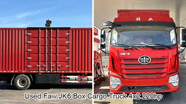 Used Faw JK6 Cargo Truck 42 220hp Box Truck