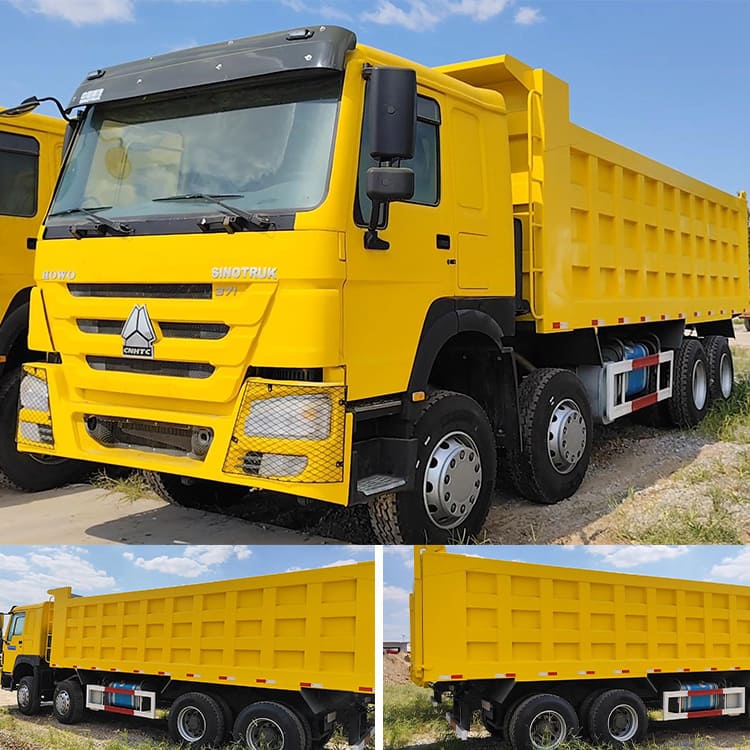 Howo 12 Wheeler Dump Truck Second Hand 8x4 Tipper Trucks