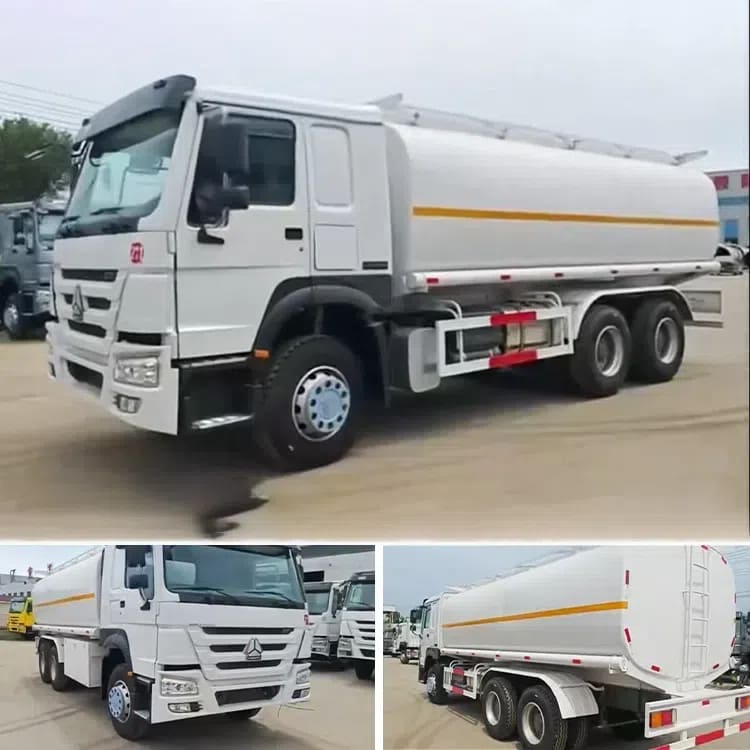 Howo 20cbm Fuel Truck Second Hand Petrol Diesel Tanker