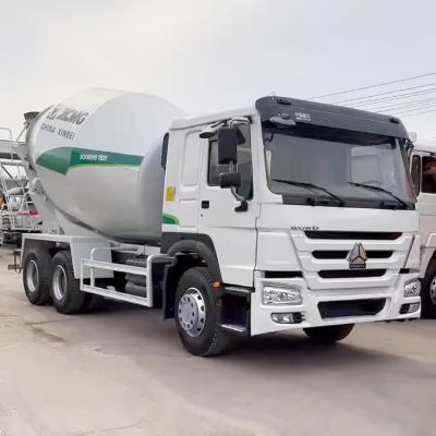 Used Howo Transit Mixer 12 Yard 10m3 Concrete Mixer Truck
