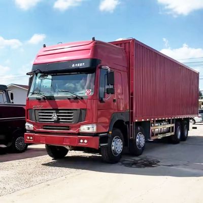 Used Sinotruk Howo 8x4 Cargo Box Truck 371hp