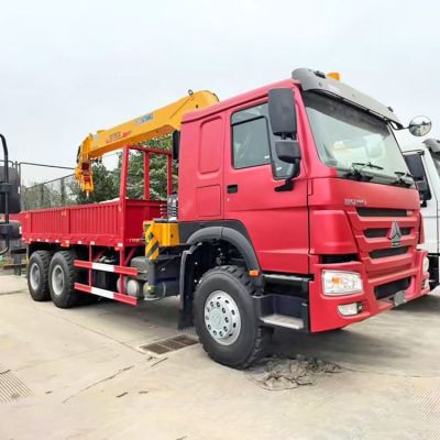 Used Howo 8 Ton Truck Mounted Crane Loader Truck 6x4