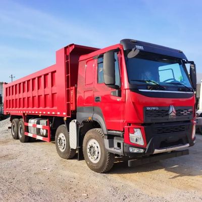 Old Howo V7 X Dump Trucks 8x4 460hp 100 Ton