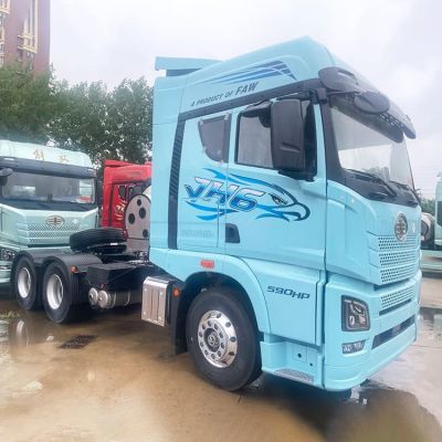 Old JH6 Faw Tractor Head 6x4 Lng Transportation Truck