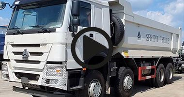 Howo 8x4 Dump Old Tipper Truck Video