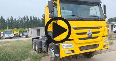 Second Hand Howo Tractor Truck 371 10 Wheels Video