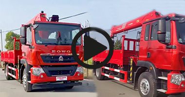 Used Howo 4x2 Heavy Duty Truck Crane Video